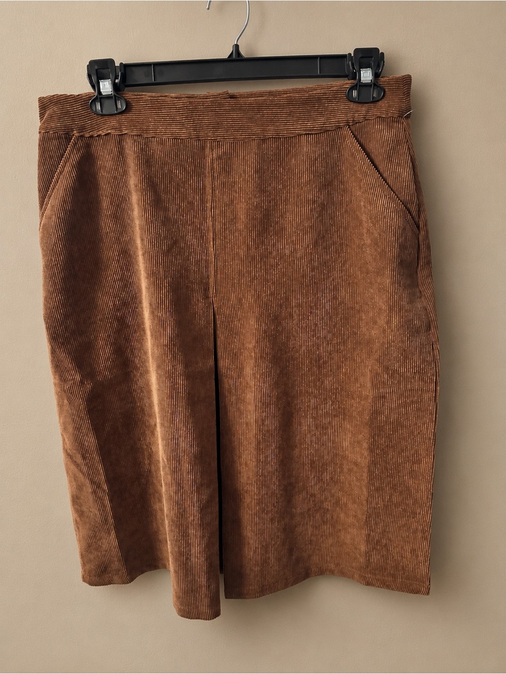 Christopher & Banks Brown Corduroy Midi Skirt